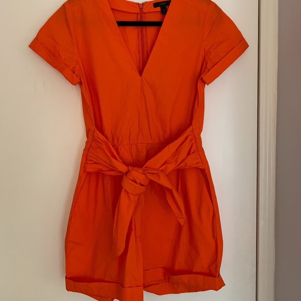 J Crew cotton  beach romper